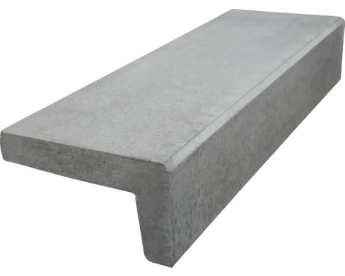Beton Winkelstufe grau 100 x 32 x 18 cm Betonstufe für den Aussenbereich