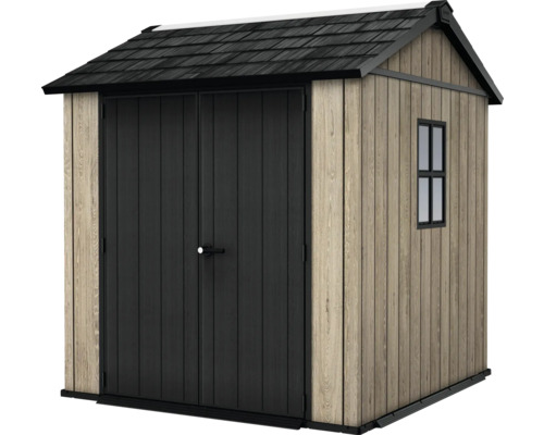 Abri de jardin avec double porte et fenêtre