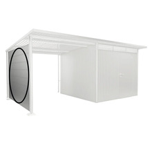 Metall Gerätehaus mit Anbau