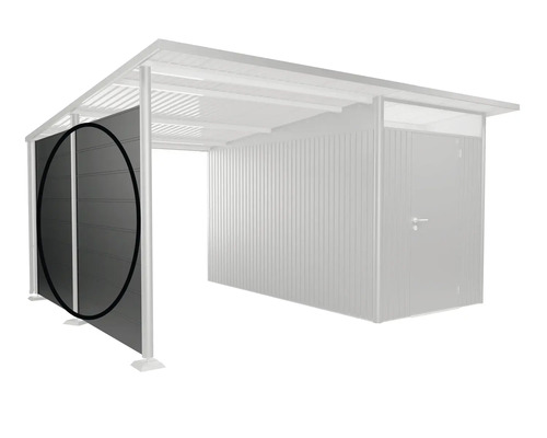 Metallcarport mit Seitenelement