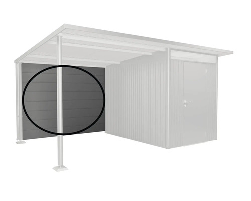 Seitenwand für Gerätehaus aus Holz