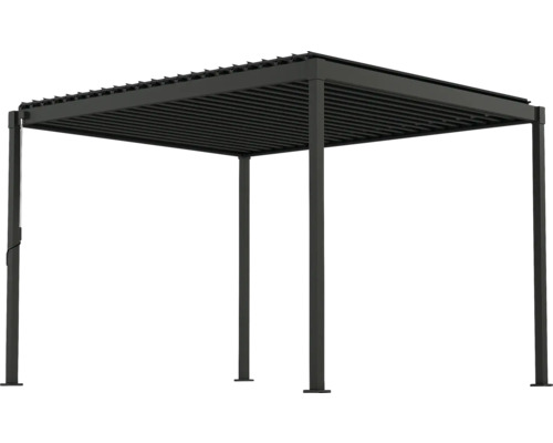 Pergola autoportante avec toit à lamelles pour le jardin