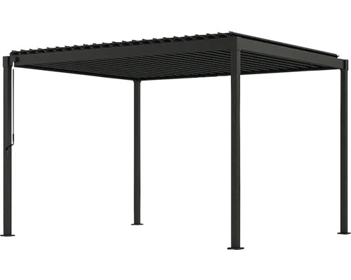 Pergola de jardin autoportante avec toit à lamelles