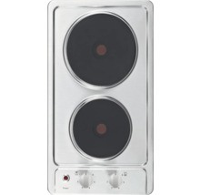 Kochfeld mit zwei Kochzonen aus Edelstahl