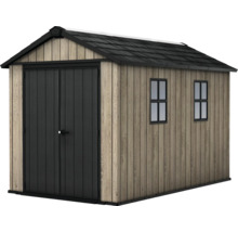 Abri de jardin avec double porte et deux fenêtres