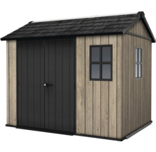 Abri de jardin avec double porte et fenêtres