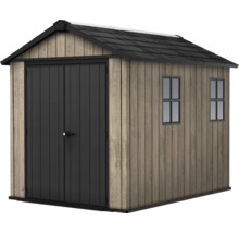 Abri de jardin avec double porte et fenêtres