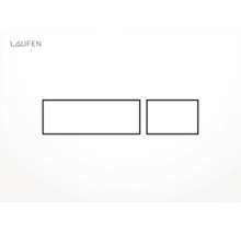Logo Laufen et schéma de plaque de commande WC