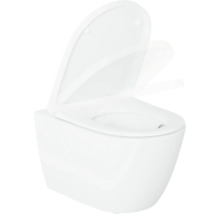 WC suspendu avec siège de WC