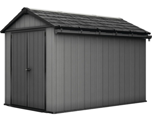 Abri de jardin avec double porte et toit à deux pentes