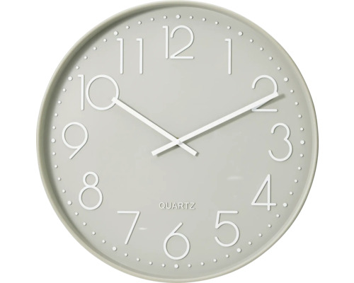 Runde Quarzwanduhr mit Stunden- und Minutenzeiger