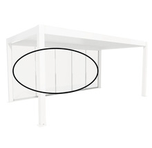 Freistehende Pergola mit Glasschiebewänden
