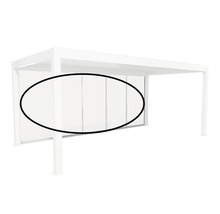 Pergola mit Glasschiebewänden