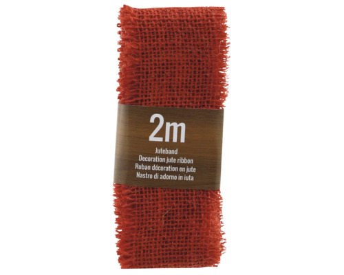 Ruban de jute décoratif, longueur 2 mètres