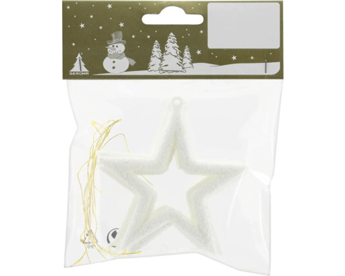 Weihnachtsbaumschmuck Stern zum Aufhängen im Beutel