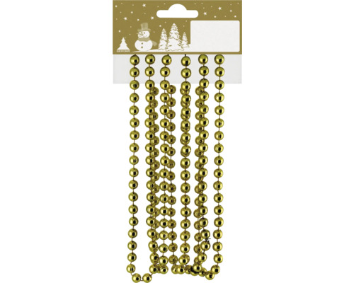 Guirlande avec boules dorées pour la décoration