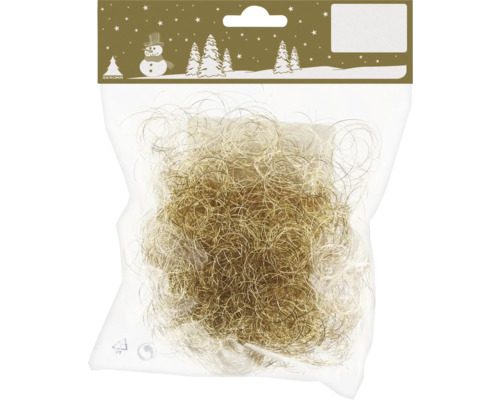 Cheveux d'ange 20 g or Lametta dans un emballage