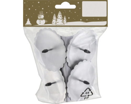 Porte-bougies dans un emballage en plastique