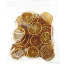 Verpackung mit getrockneten Orangenscheiben