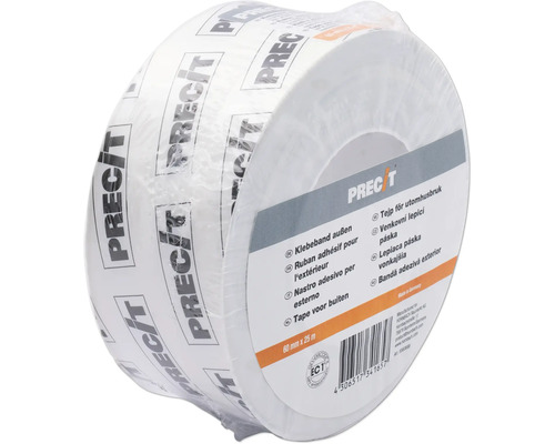 PRECIT Spezialfolien Klebeband 25 m x 60 mm Rolle mit 60 Millimeter mal 25 Meter starkem Klebeband für den Aussenbereich