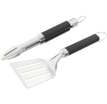 Set d'ustensiles pour barbecue avec pince et spatule