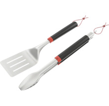 Set d'ustensiles de barbecue avec une spatule et une pince en acier inoxydable
