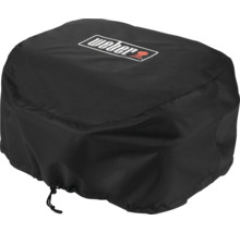 Logo Weber sur une housse de barbecue noire