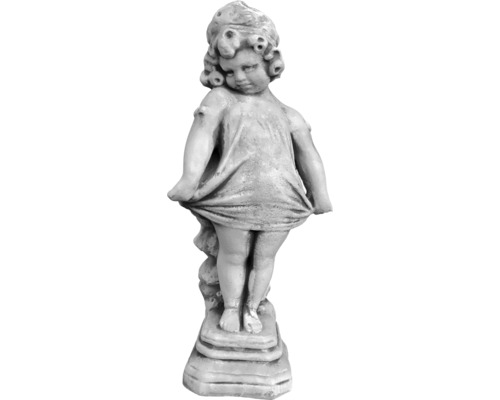 Figurine décorative Putte Lisa h 60 cm blanc Figurine de jardin d'un garçon qui urine