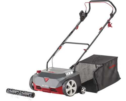 Elektrischer Vertikutierer mit Fangkorb und zusätzlicher Walze