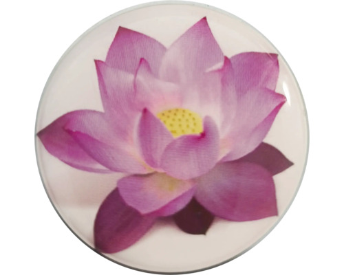 Dekorativer Knopf mit Lotusblütenmotiv