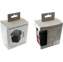 Vier Hand Schleifblöcke im Set