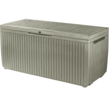 Aufbewahrungsbox aus Kunststoff für den Aussenbereich mit Deckel