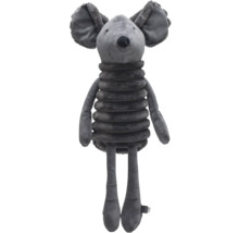 Graue Stoffmaus als Kinderspielzeug