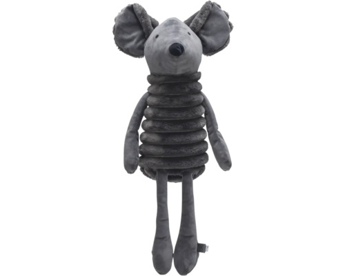 Graue Stoffmaus als Kinderspielzeug