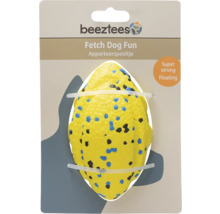 Beeztees Apportierspielzeug für Hunde, gelb mit blauen und schwarzen Flecken