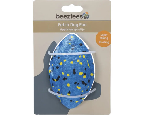 Beeztees Logo. Apportierspielzeug für Hunde, super robust und schwimmfähig.