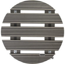 Dalle de terrasse ronde en bois