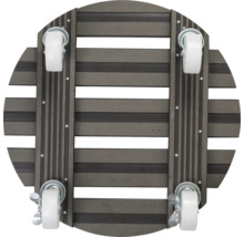 Support à roulettes en plastique pour bacs à plantes