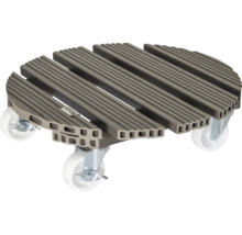 Support à roulettes pour bacs à fleurs en plastique avec quatre roulettes