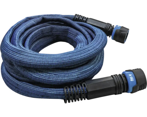 Gartenschlauch aus textilem Material mit Kupplungen