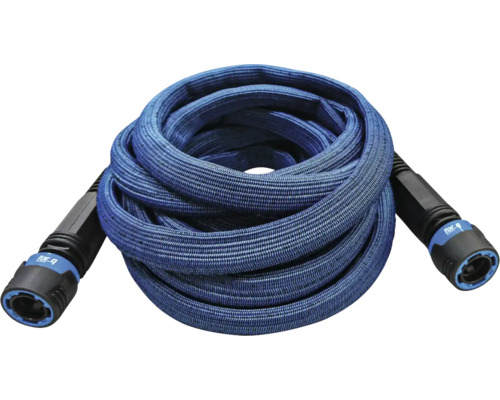 for_q dehnbarer Schlauch 15 m Gartenschlauch aus Textil mit Kupplungen