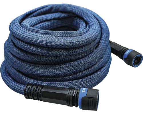 Gartenschlauch mit Textilummantelung und Anschlussstücken