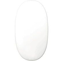 Weisser WC-Sitz in ovaler Form