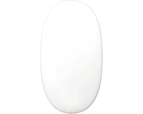 Weisser WC-Sitz in ovaler Form