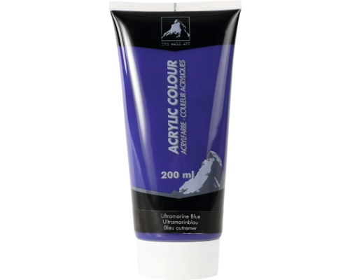 Acrylfarbe Ultramarinblau in einer 200 ml Tube