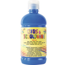 Bouteille de peinture scolaire bleue pour enfants 500 ml