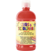 Peinture rouge pour enfants et écoles en récipient de 500 ml
