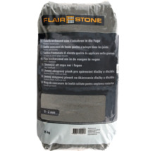 Sack mit Pflasterfugensand in Basaltgrau mit einer Korngröße von 0 bis 2 Millimeter und einem Gewicht von 25 Kilogramm