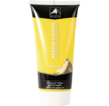 Tube mit gelber Acrylfarbe, 200 ml