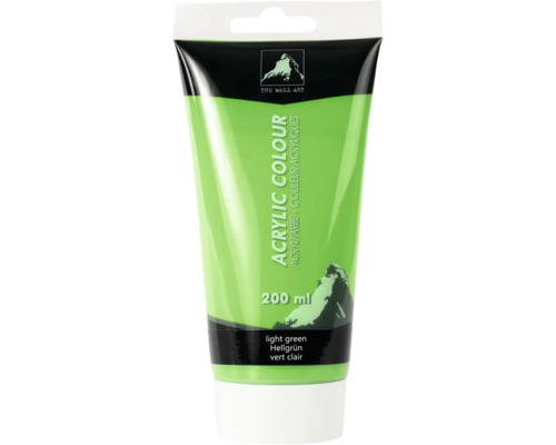 Acrylfarbe hellgrün 200 ml Tube mit hellgrüner Acrylfarbe, 200 ml